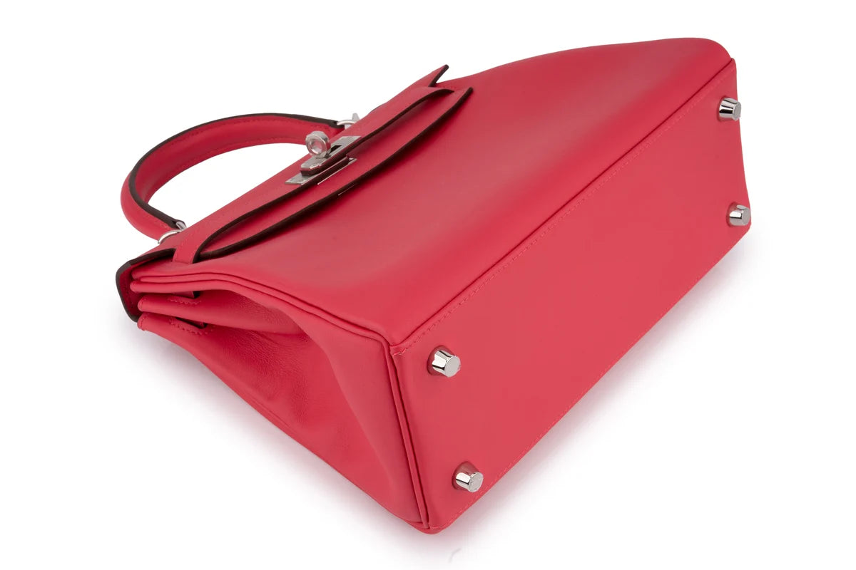 Hermès Kelly 25 Retourne Swift Rose Extreme PHW