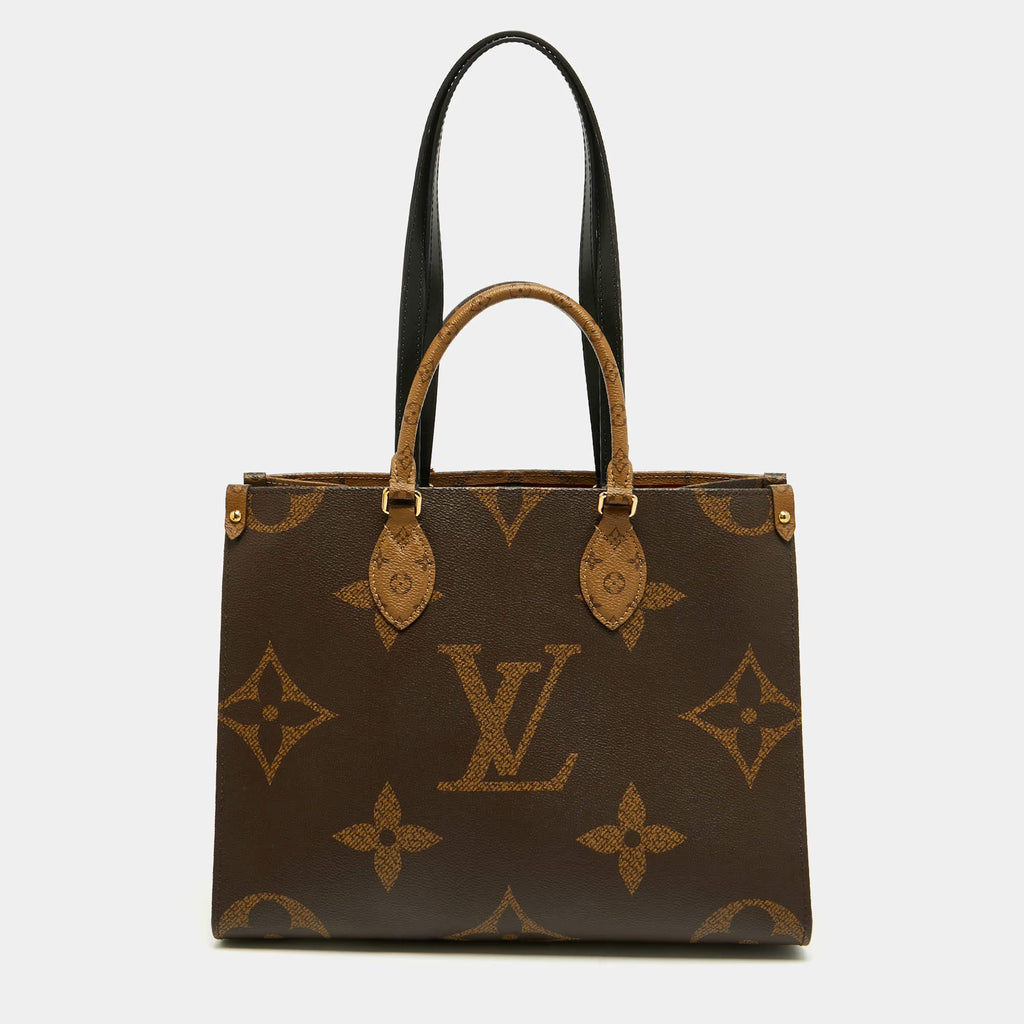 Louis Vuitton Onthego MM Monogram Giant Reverse Canvas Tote