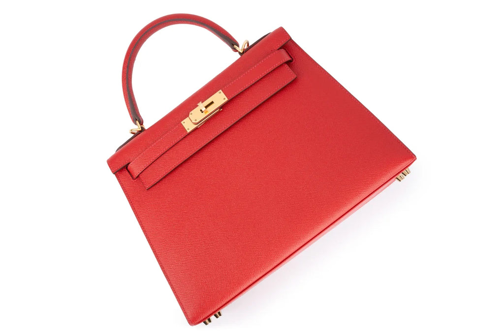 Hermès Kelly 28 Epsom Rouge Casaque GHW