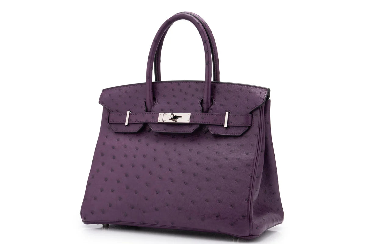 Hermès Birkin 30 Ostrich Violine PHW