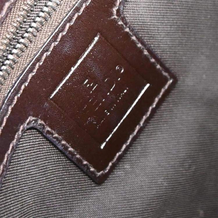 Fendi Brown Canvas Zucca Handbag