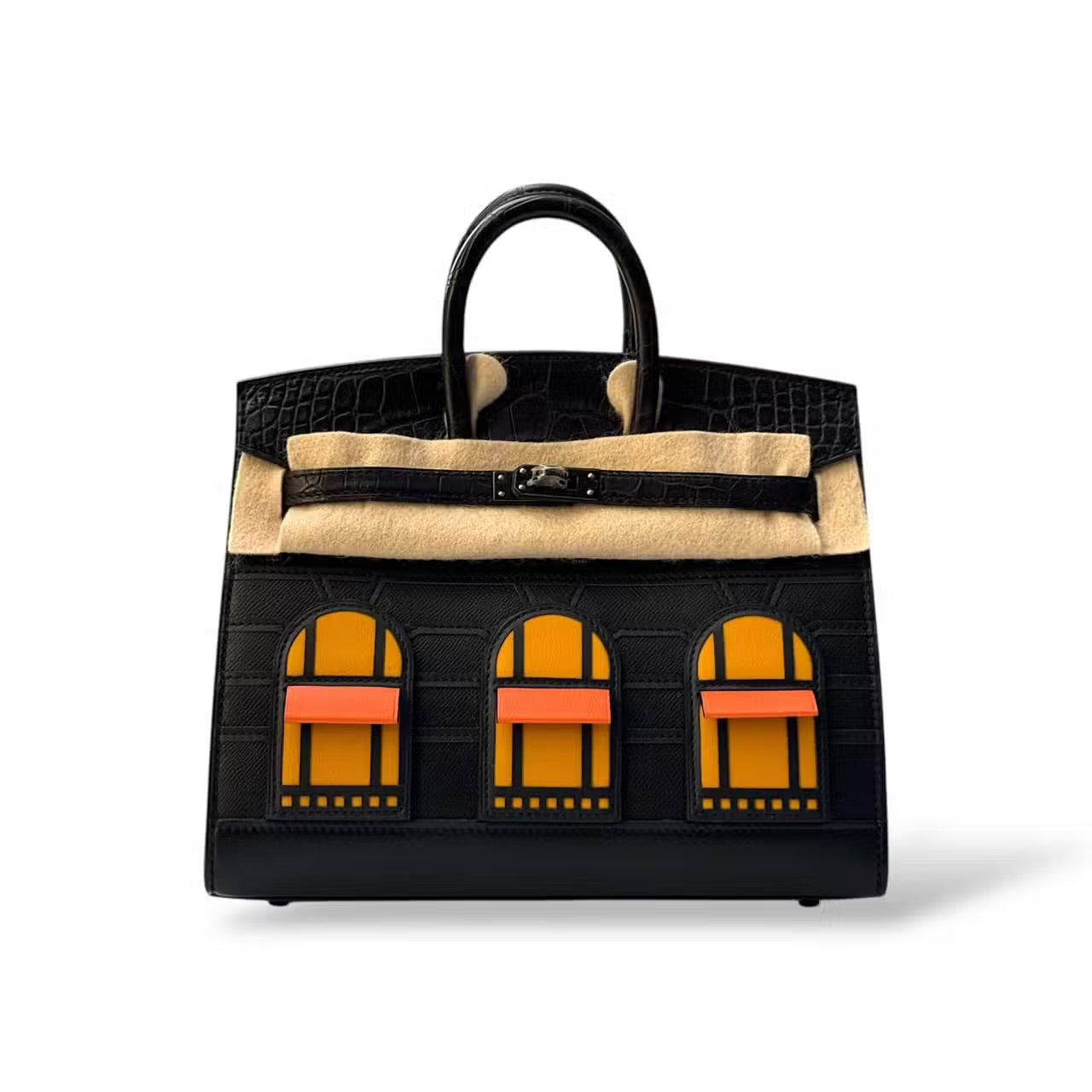 Hermes Birkin 20 Faubourg So Black Midnight BHW
