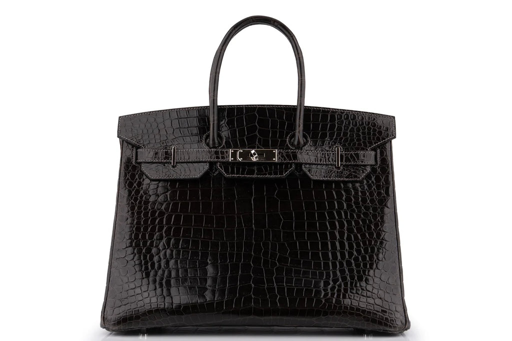 Hermès Birkin 35 Crocodile Porosus Noir PHW