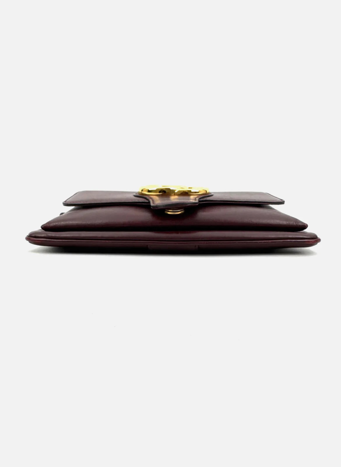 GUCCI Arli Shoulder Bag GG Marmont Burgundy Leather Crossbody