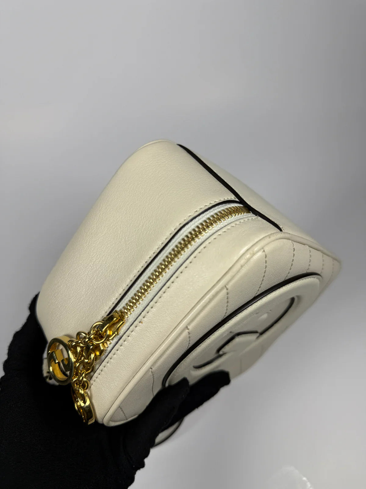 GUCCI BLONDIE LEATHER TOP HANDLE BAG