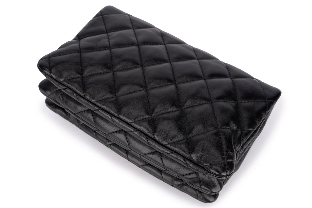Chanel Accordion Crush Flap Black Lambskin GHW