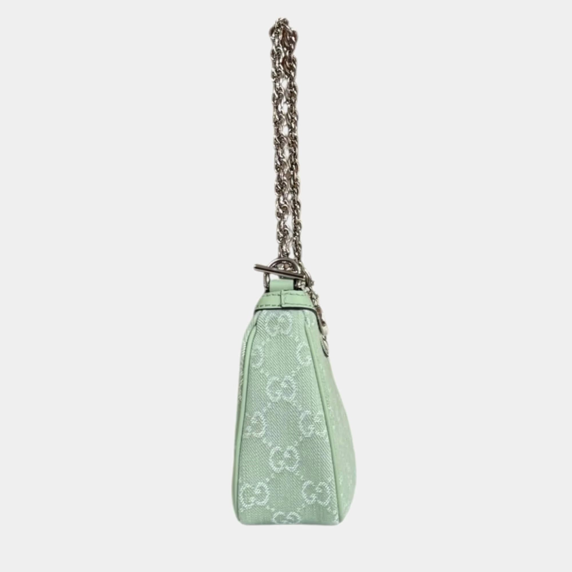 Gucci Ophidia Small Green Shoulder Bag