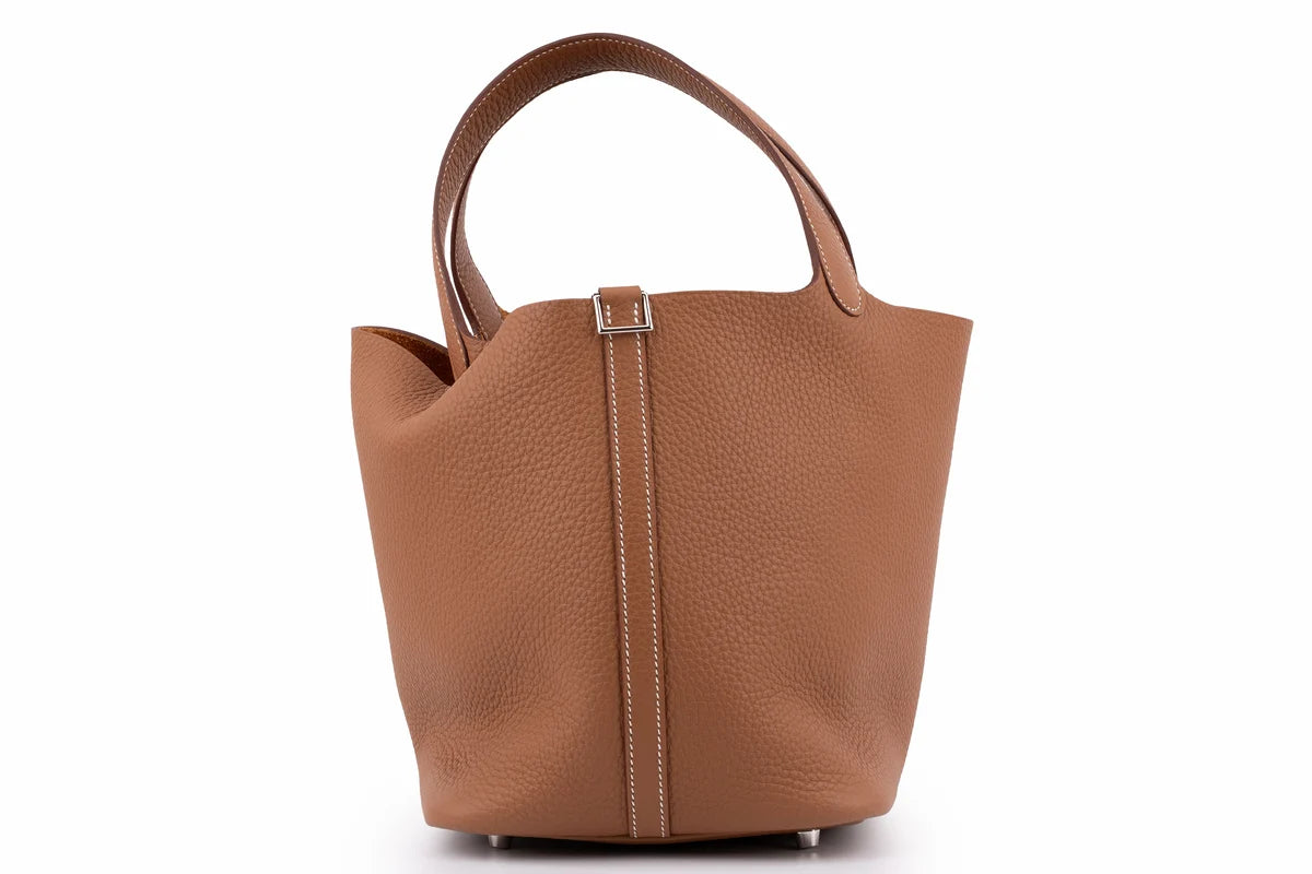 Hermès Picotin 22 Clemence Gold PHW