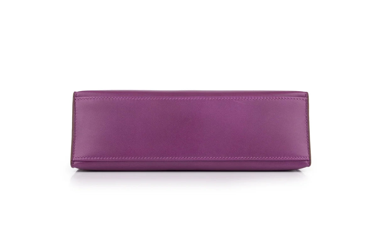 Hermès Mini Kelly Pochette Swift Anemone GHW