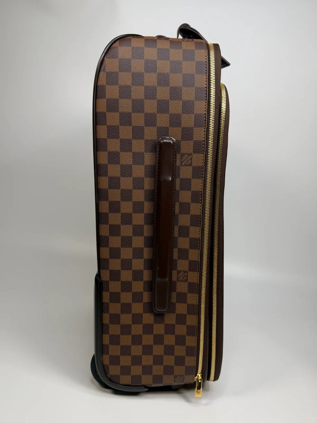 LOUIS VUITTON PÉGASE SUITCASE IN DAMIER EBENE WITH GOLD HARDWARE