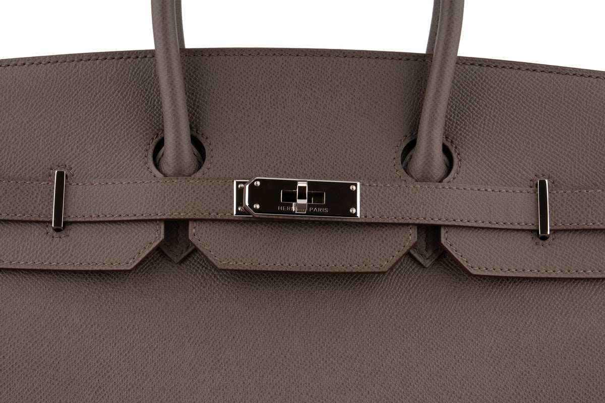 Hermès Birkin 35 Epsom Etain PHW