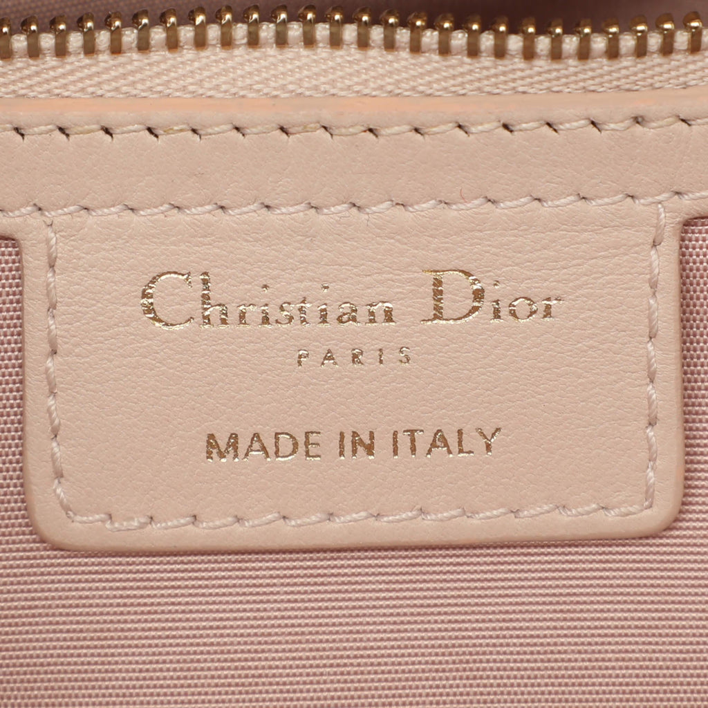 Dior Soft Beige Cannage Quilted Leather Tote
