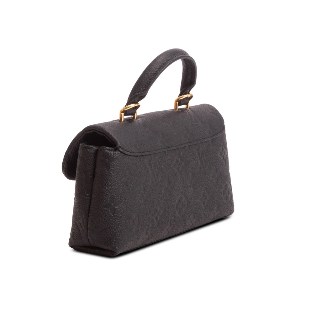 Louis Vuitton Black Monogram Empreinte Leather Nano Madeleine