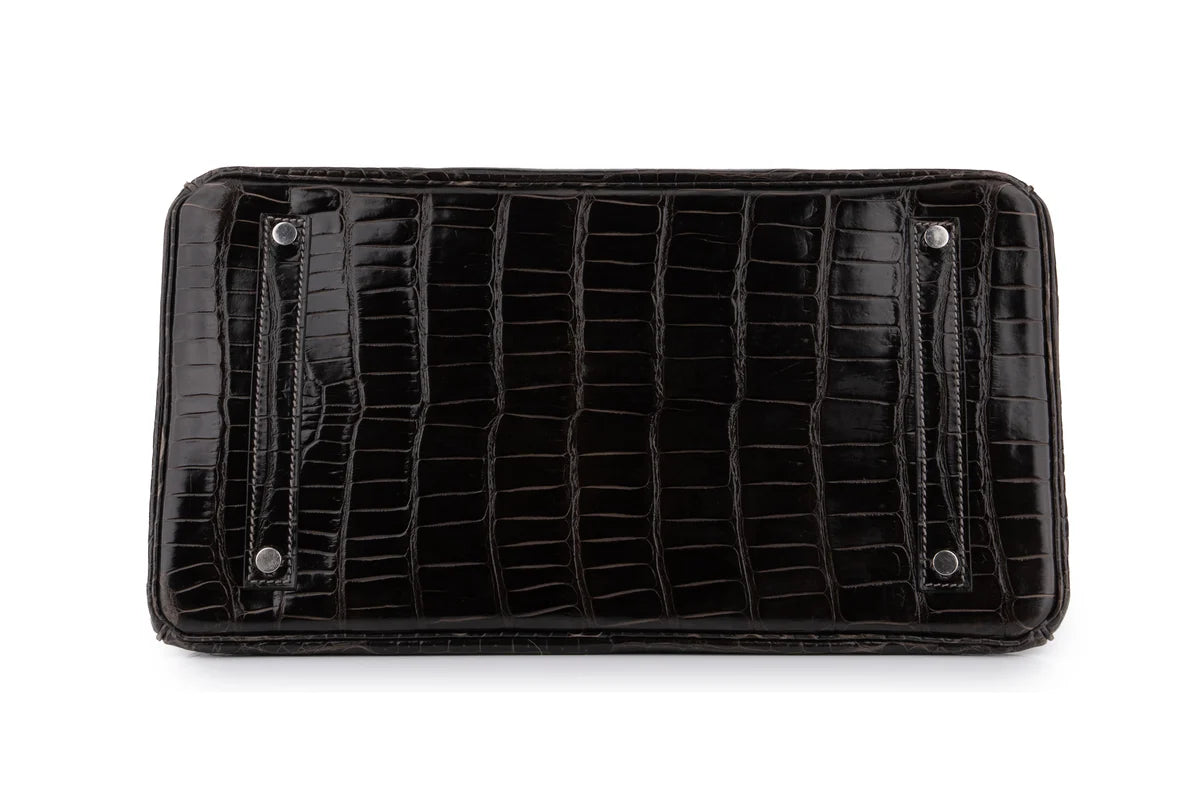 Hermès Birkin 35 Crocodile Porosus Noir PHW