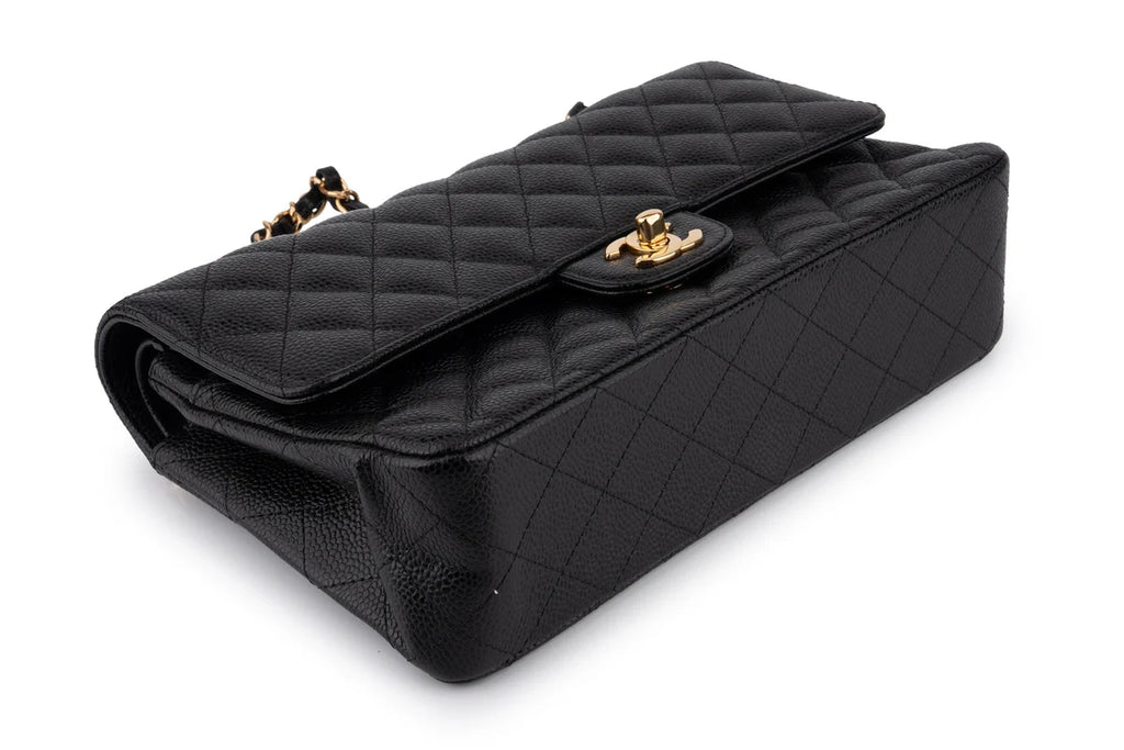 Chanel Classic Medium Double Flap Caviar Black GHW