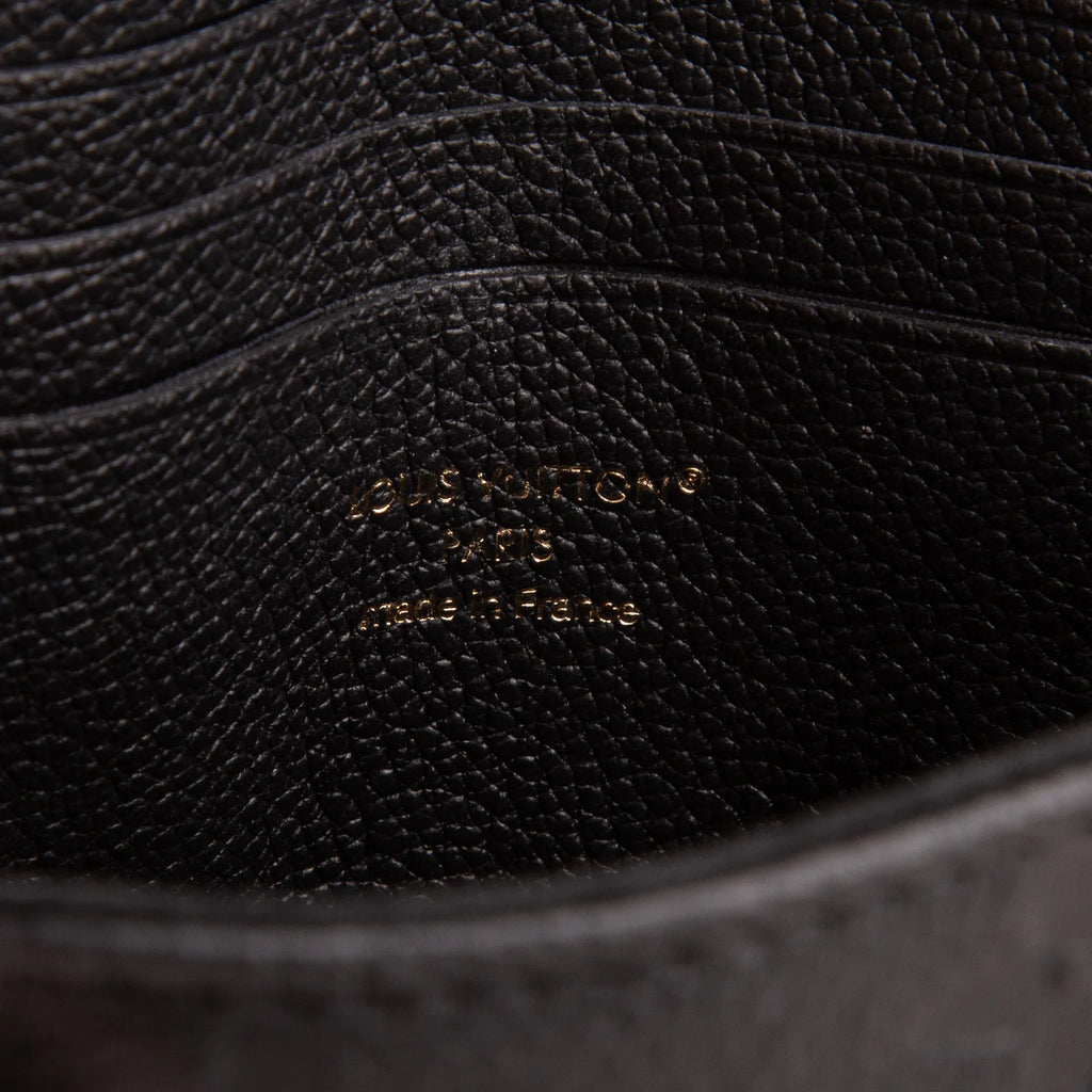 Louis Vuitton Black Monogram Empreinte Leather Nano Madeleine