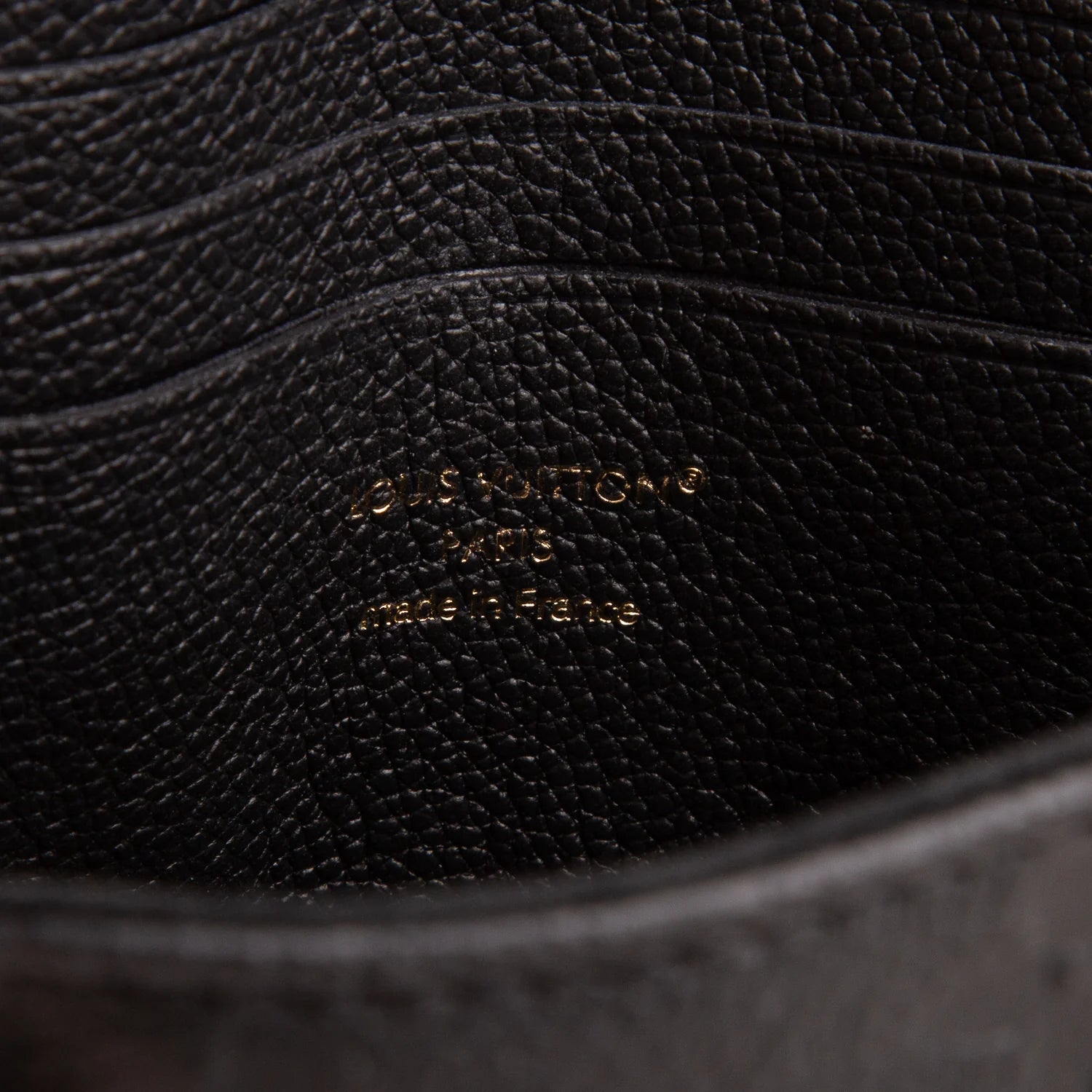 Louis Vuitton Black Monogram Empreinte Leather Nano Madeleine