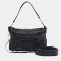 Balenciaga Black Leather Le City Moto Small