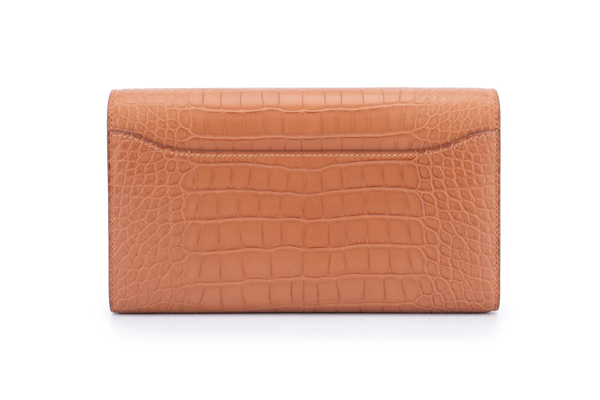 Hermès Constance To Go Exotic Crocodile Gold GHW