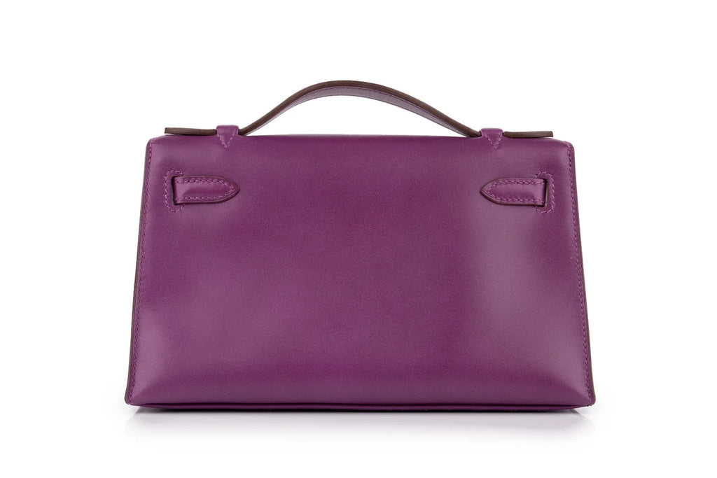 Hermès Mini Kelly Pochette Swift Anemone GHW