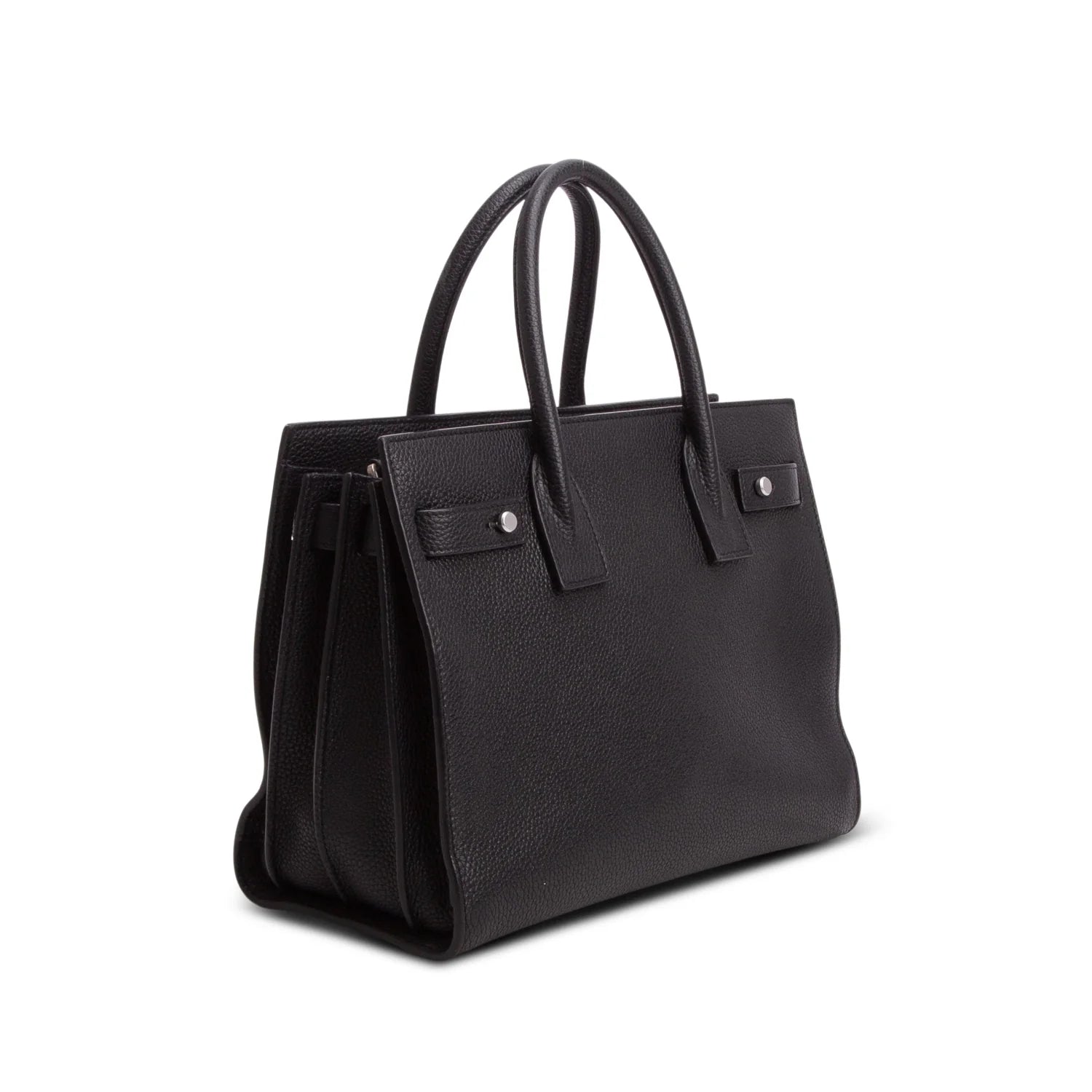 Saint Laurent Black Grained Leather Baby Sac De Jour