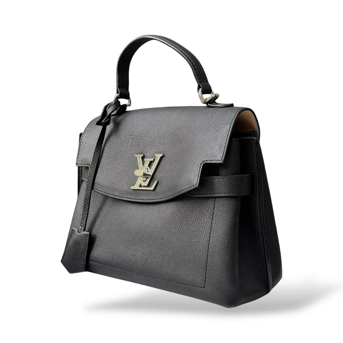 Louis Vuitton Black Leather LockMe Ever BB Bag