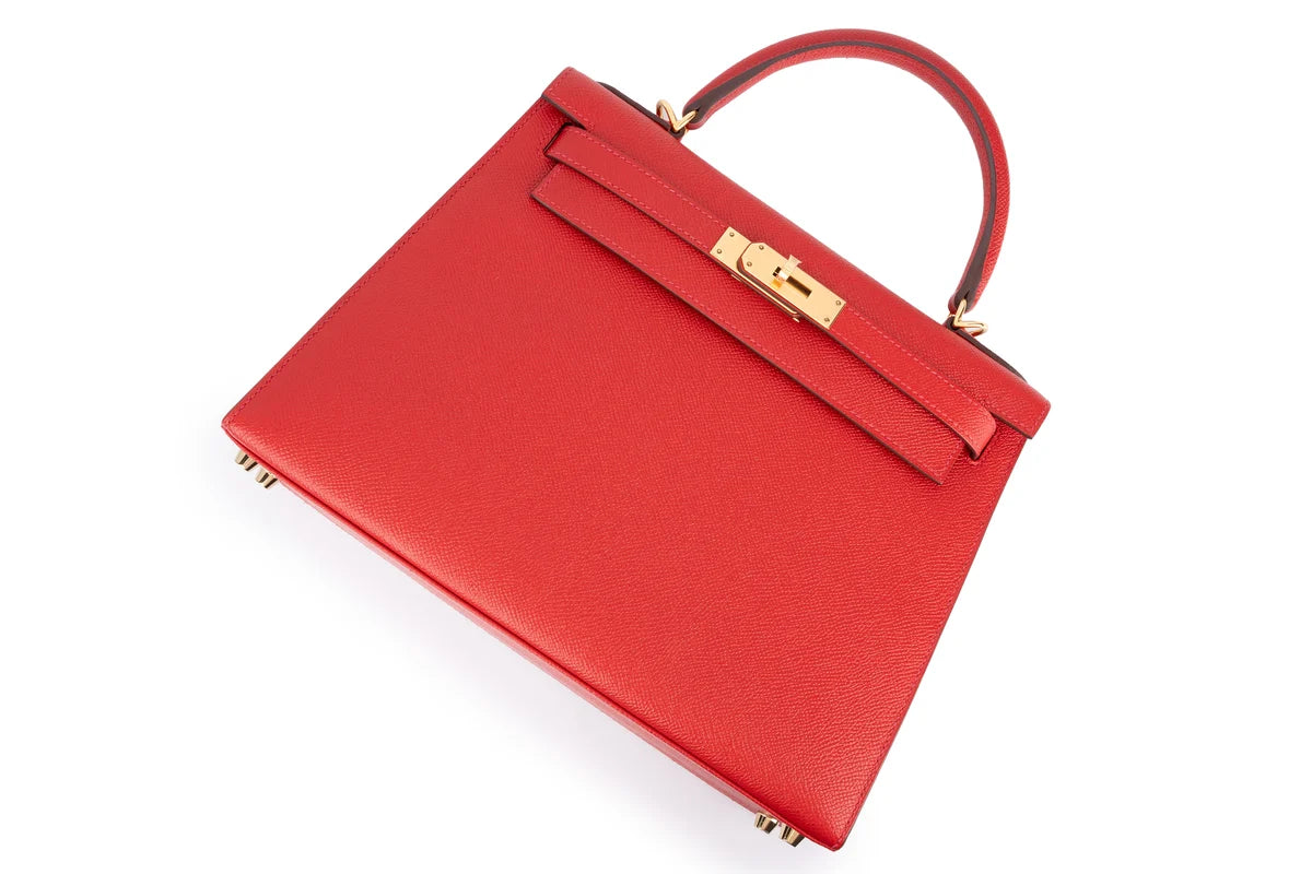 Hermès Kelly 28 Epsom Rouge Casaque GHW