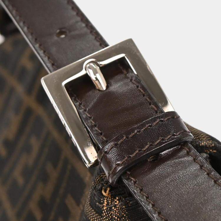 Fendi Brown Canvas Zucca Handbag