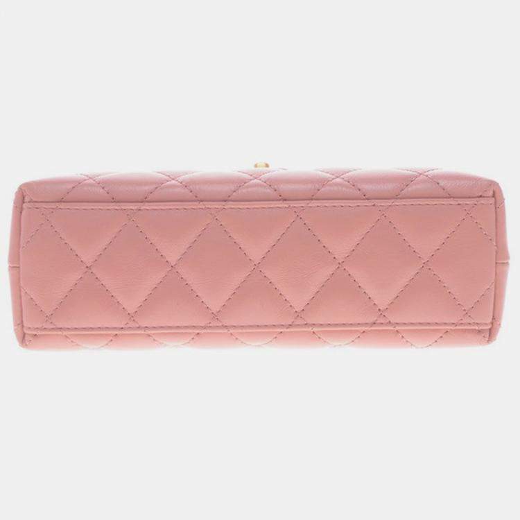 Chanel Pink Leather Kelly Shopping Bag
