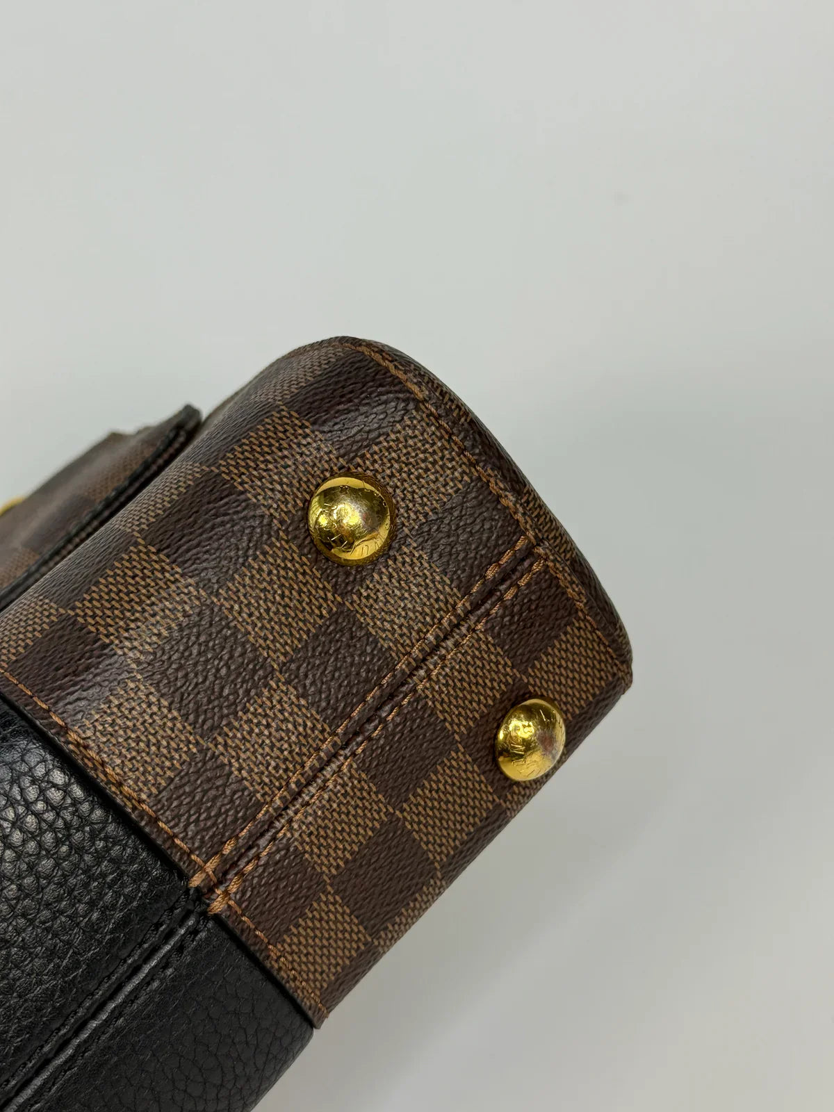 LOUIS VUITTON BOND STREET BB IN DAMIER EBENE WITH GOLD HARDWARE