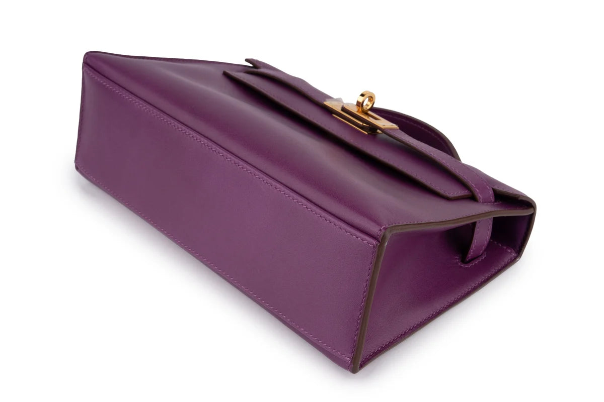 Hermès Mini Kelly Pochette Swift Anemone GHW