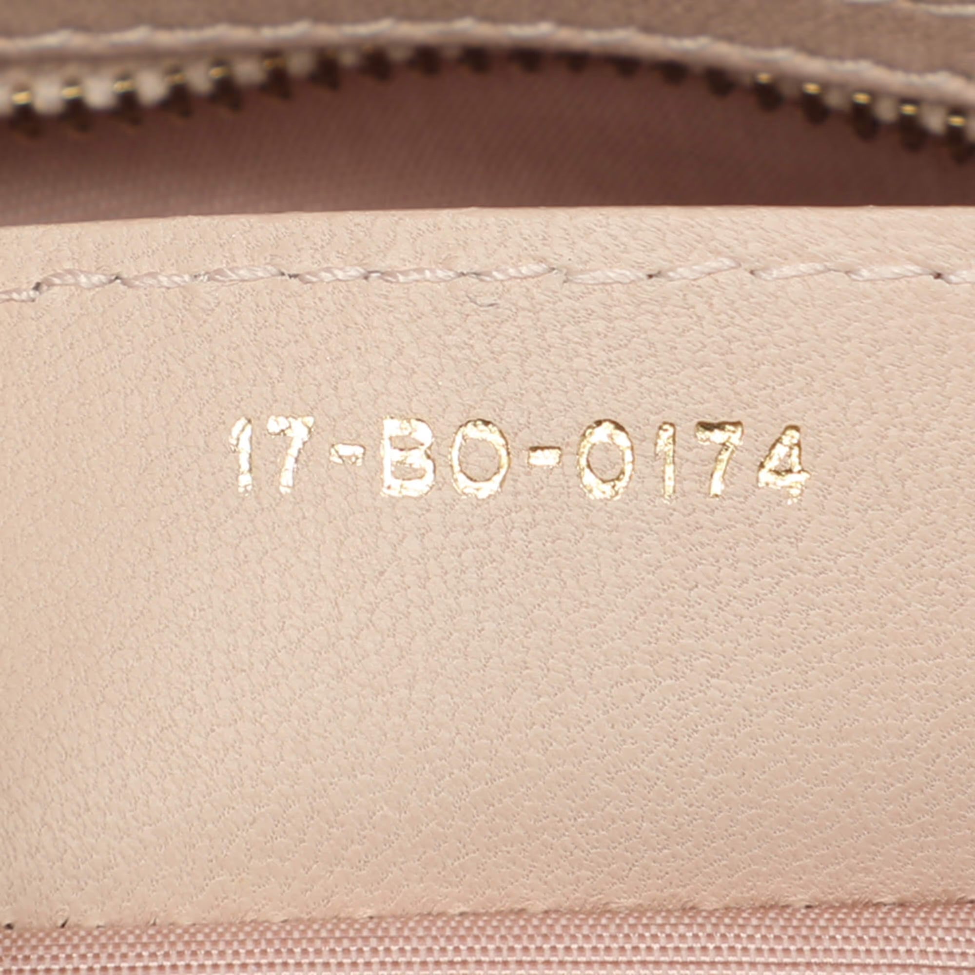 Dior Soft Beige Cannage Quilted Leather Tote