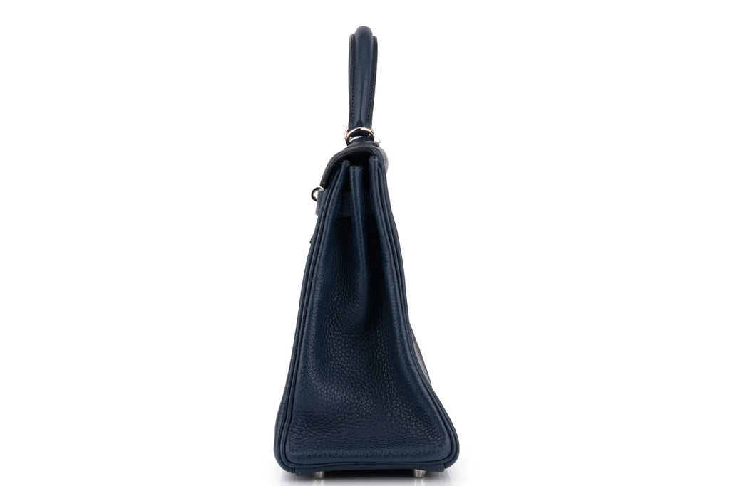 Hermès Kelly 32 Retourne Togo Bleu Sapphire PHW