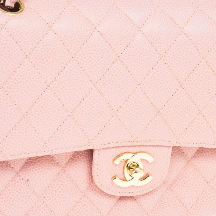 Chanel Pink Caviar Medium Double Flap Bag