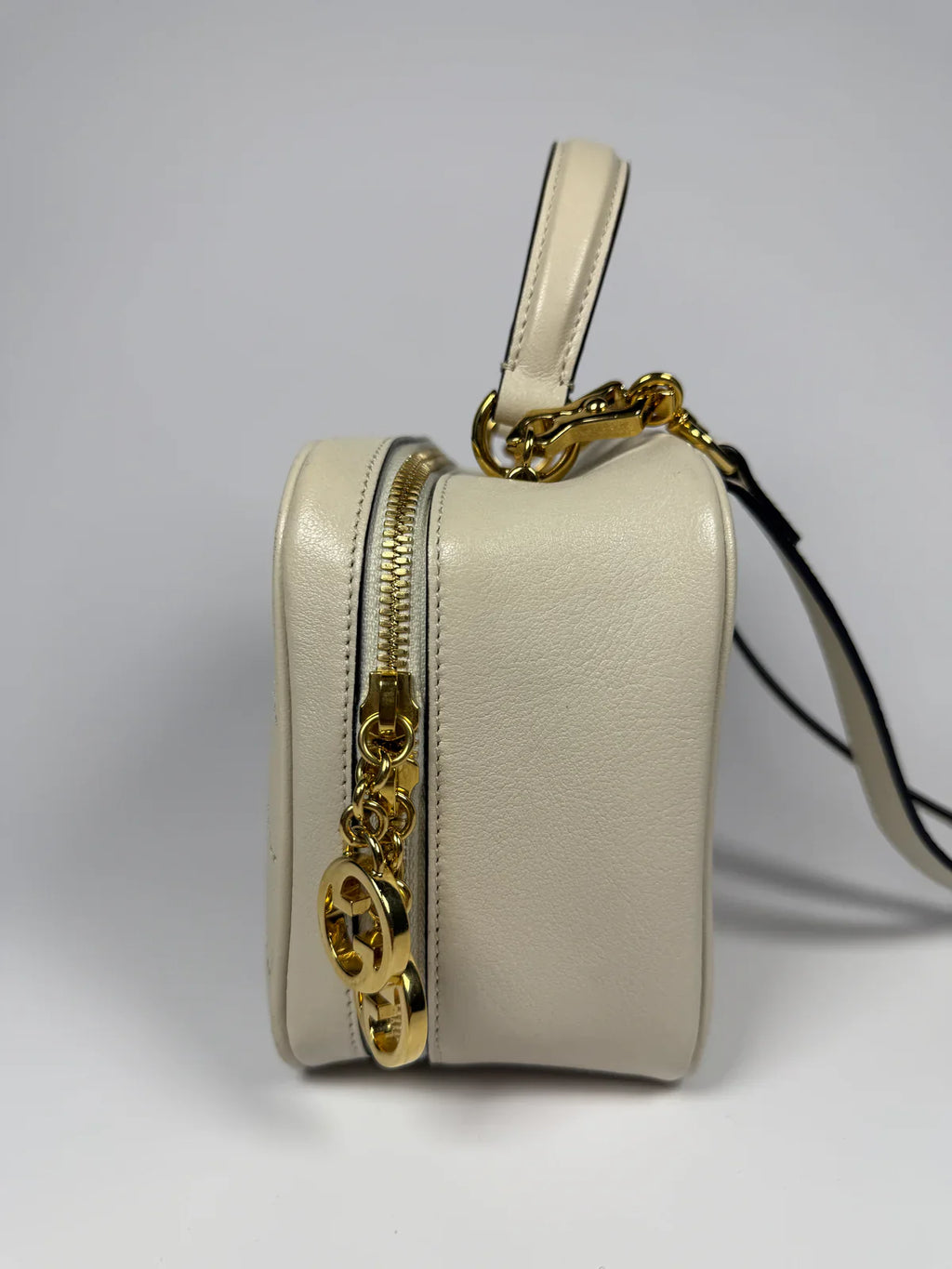 GUCCI BLONDIE LEATHER TOP HANDLE BAG