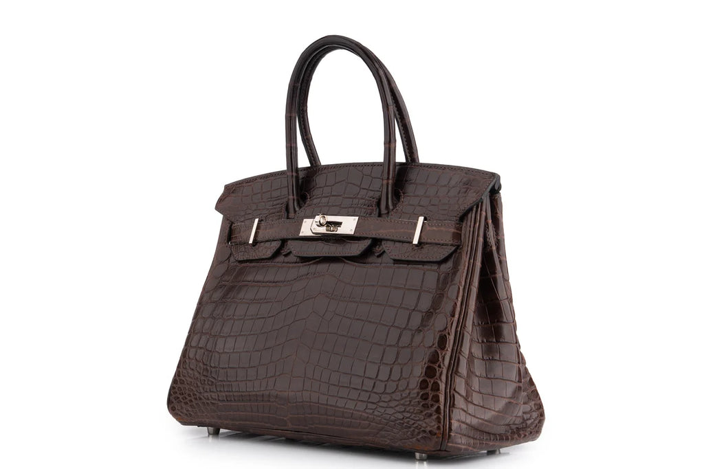 Hermès Birkin 30 Croc Niloticus Ebene PHW