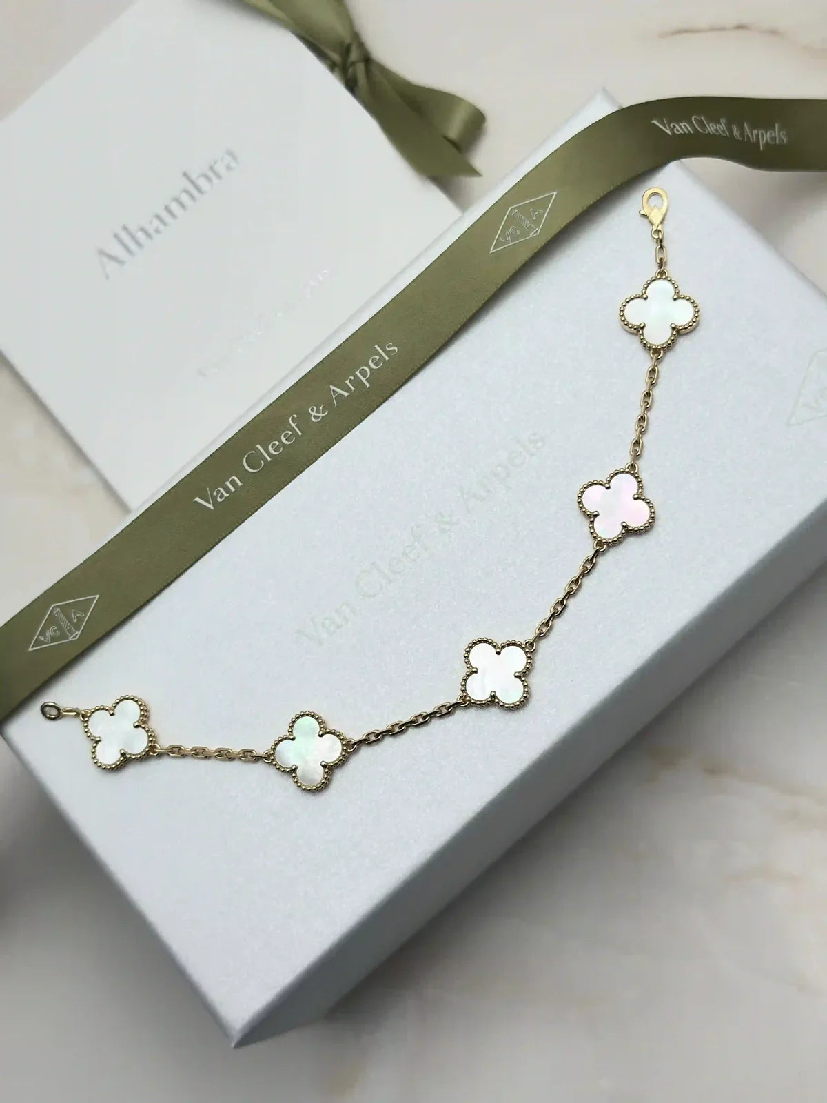 Van Cleef And Arpels Alhambra Bracelet Mother Of Pearl