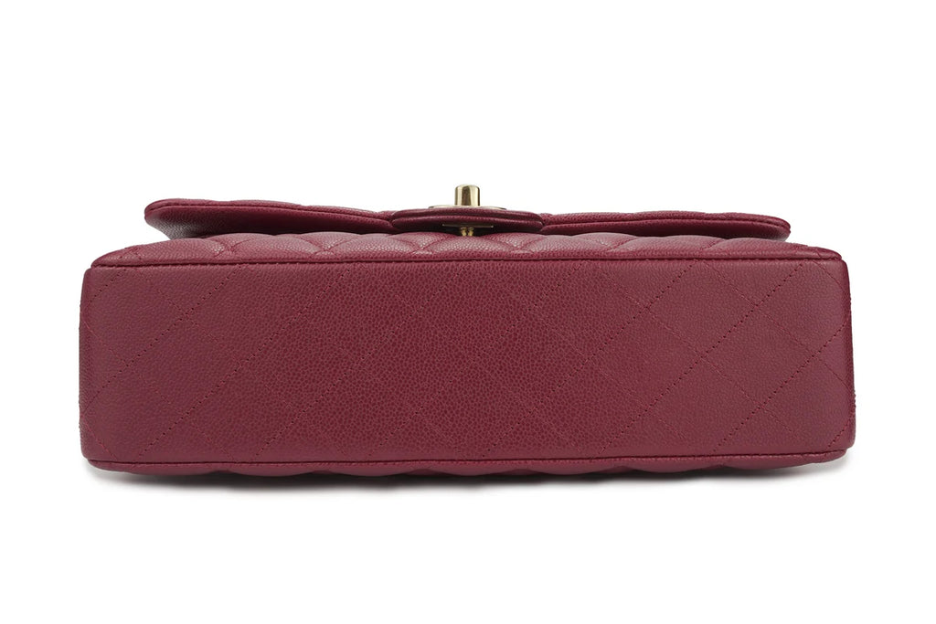 Chanel Medium Classic Flap Caviar Burgundy Champagne GHW