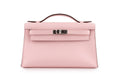 Hermès Kelly Pochette Swift Rose Sakura PHW