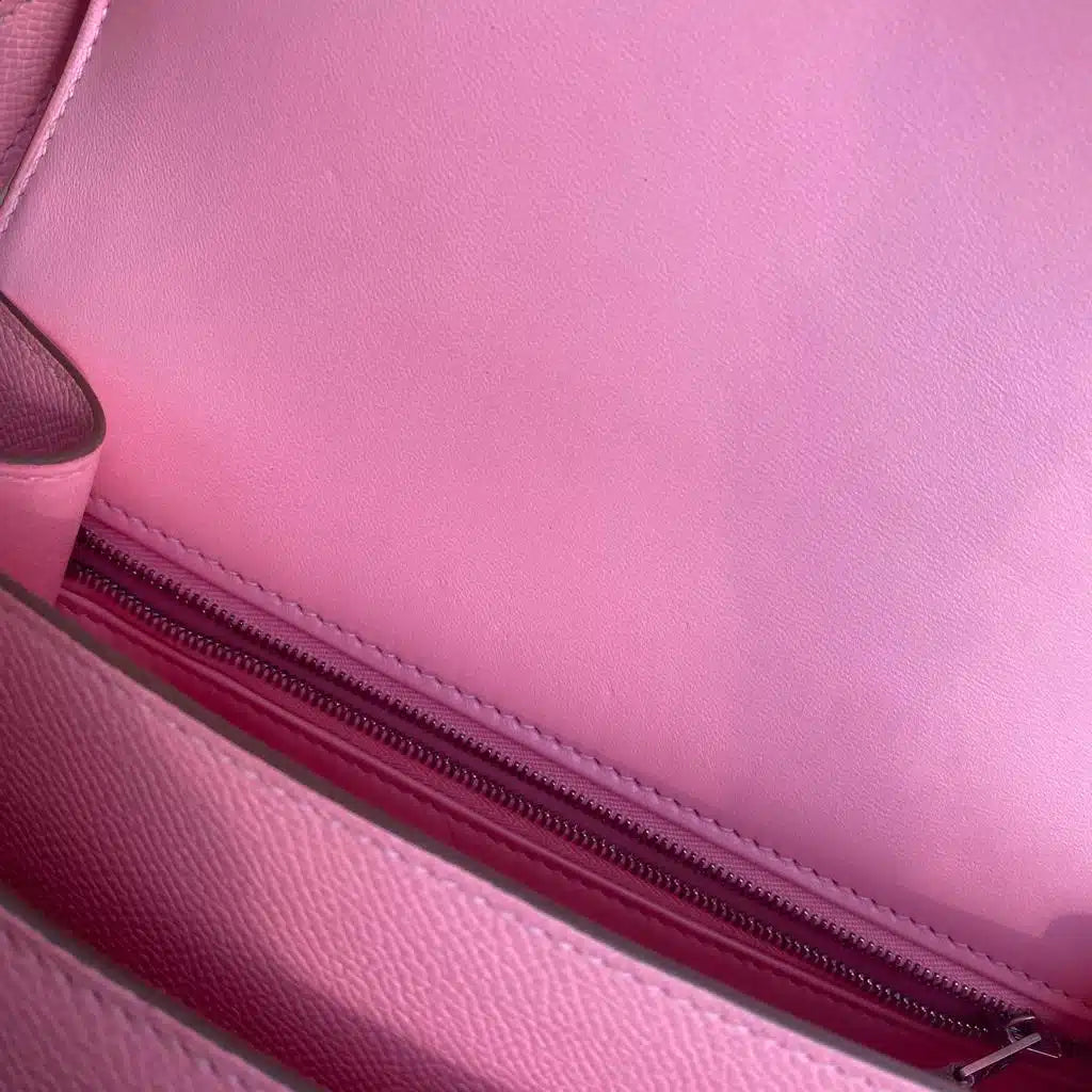 Hermes Constance 24 Rose Confetti PHW