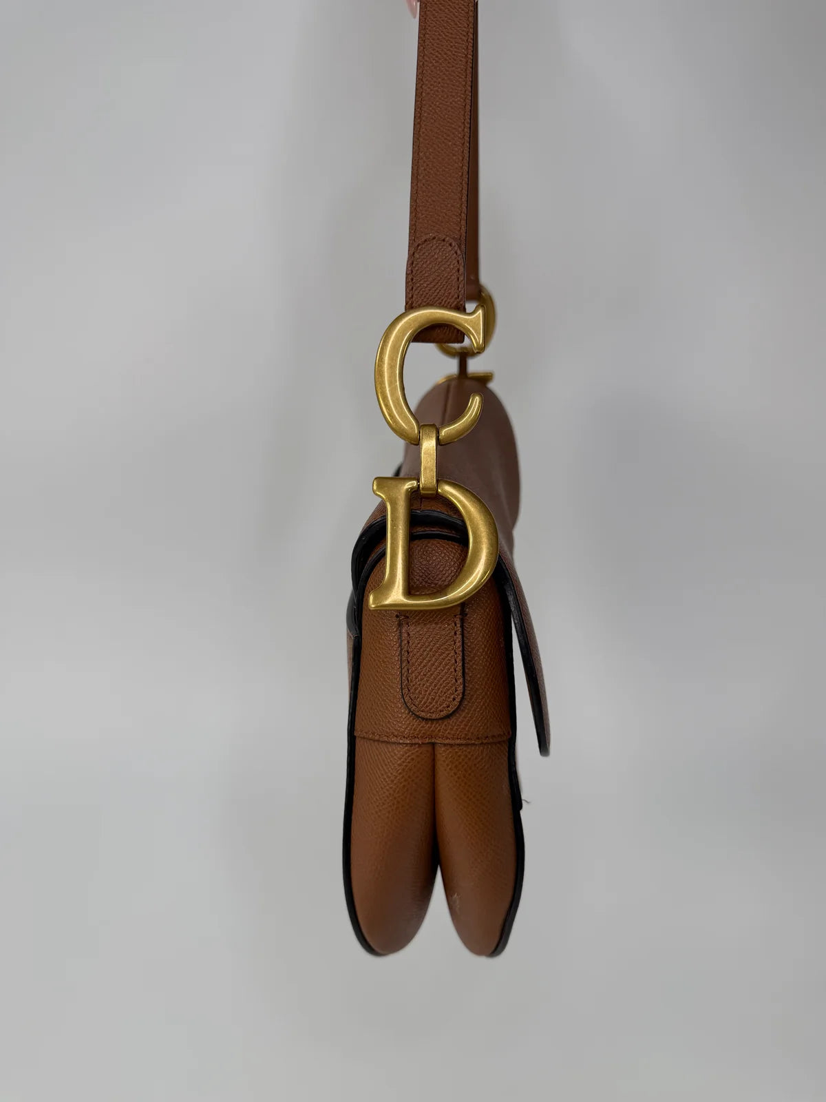 CHRISTIAN DIOR SADDLE BAG IN GOLDEN CALFSKIN GOLD HARDWARE