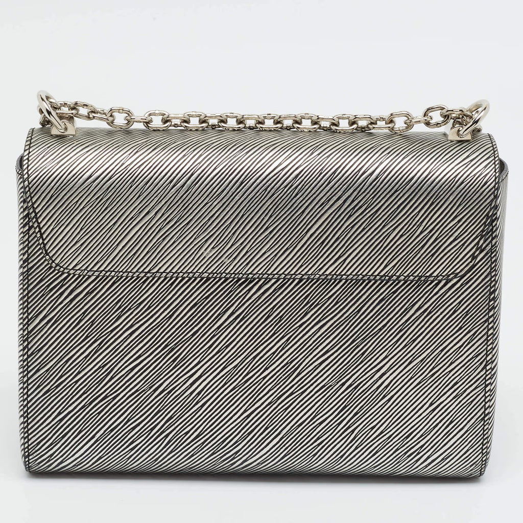 Louis Vuitton Twist MM Metallic Grey Epi Leather Bag