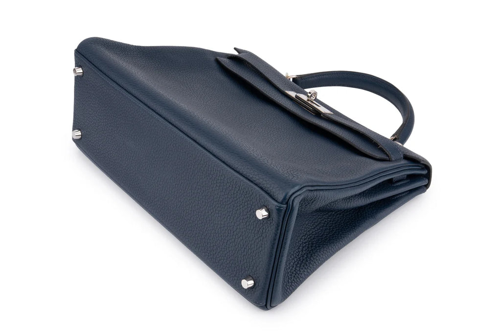 Hermès Kelly 32 Retourne Togo Bleu Sapphire PHW