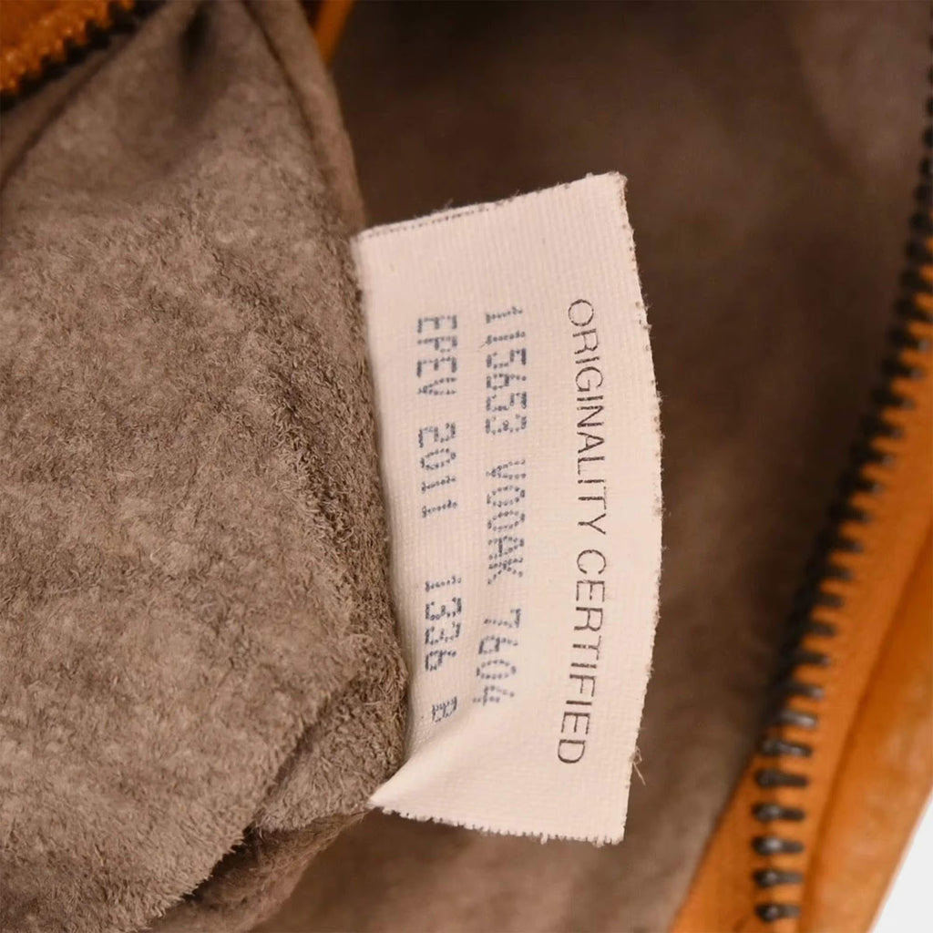 Bottega Veneta Orange Leather Intrecciato Hobo Handbag