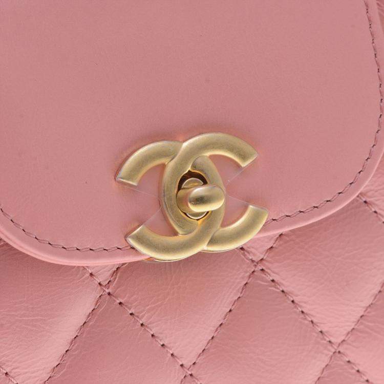 Chanel Pink Leather Kelly Shopping Bag