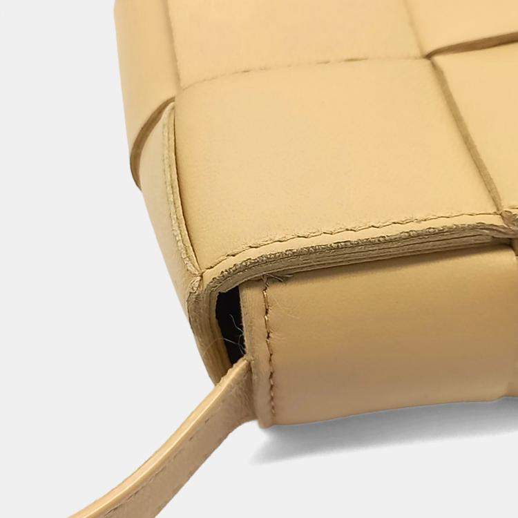 Bottega Veneta Beige Leather Candy Cassette Bag