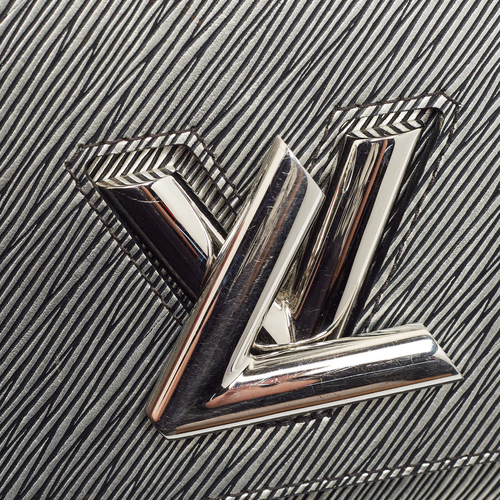 Louis Vuitton Twist MM Metallic Grey Epi Leather Bag