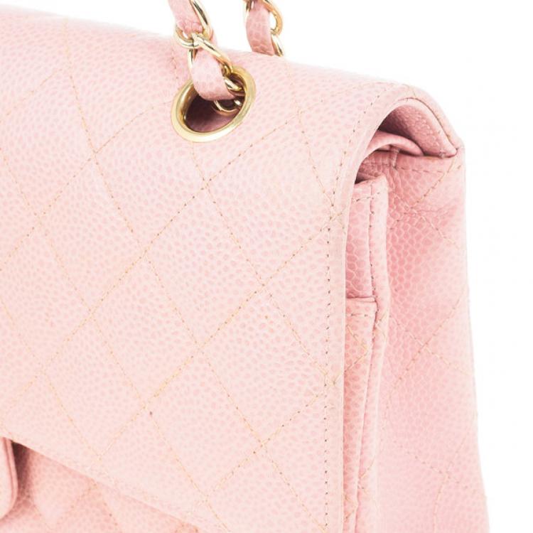 Chanel Pink Caviar Medium Double Flap Bag