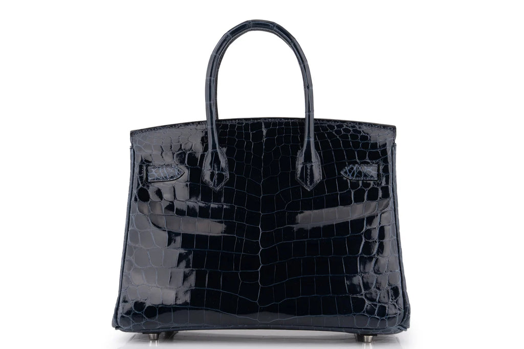 Hermès Birkin 30 Croc Niloticus Bleu Baltique PHW