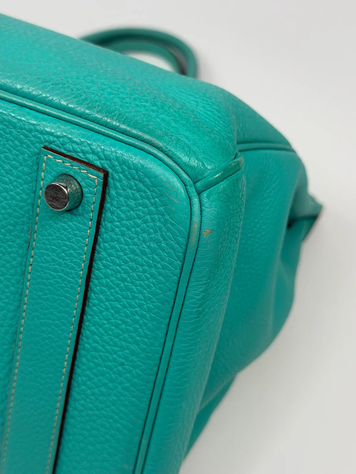 HERMÈS BIRKIN 40 IN BLEU LAGOON TOGO LEATHER WITH PALLADIUM HARDWARE
